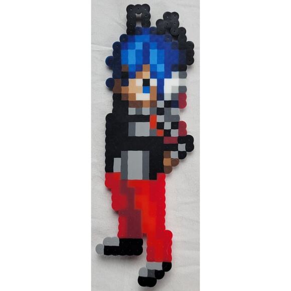 Kazuya Minegishi Devil Survivor Perler Bead Pixel Art - Picture 1 of 2